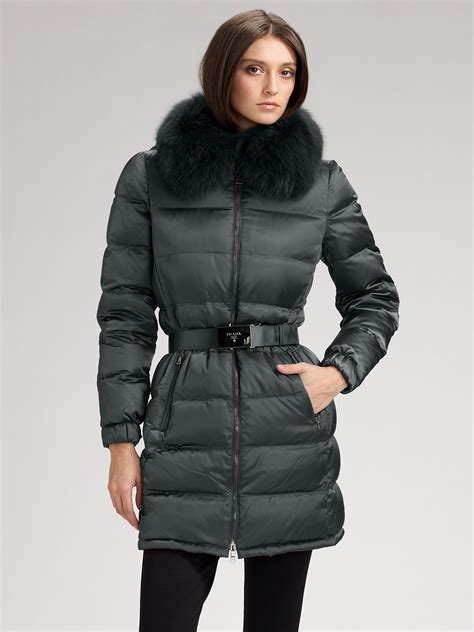 prada jacket women's fur|prada jacket women's sale.